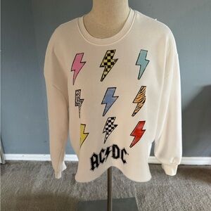 Cropped AC/DC Sweatshirt